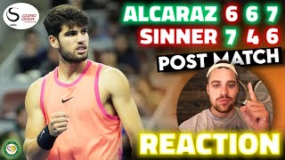 Alcaraz DEFEATS Sinner to WIN Beijing Title 🏆  Post Match Reaction [upl. by Orola]