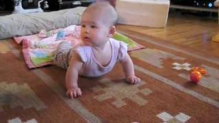 5monthold baby scooting [upl. by Ibob]