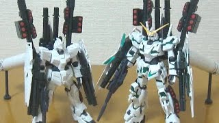 ガンプラ HGUC 178 フルアーマーユニコーンガンダム 変身 レビュー ノーマルモードとデストロイモードの比較 RX0 UNICORN GUNDAM DESTROY GUNPLA review [upl. by Nerraf]