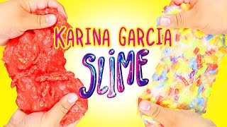 Testing Karina Garcia Slime Recipes HOW TO MAKE CRUNCHY SLIME [upl. by Lebam752]