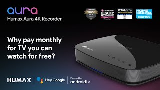 Humax Aura 4K Android TV Freeview Play Recorder [upl. by Loriner]