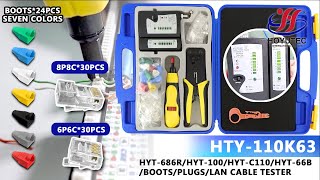 HYT110K63 Networking Tool Kit  Complete DIY Lan Installation Solution [upl. by Arnst]