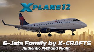 XPlane 12  EJets Family by XCrafts  E170  Full Flight [upl. by Felipa]