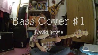 Lazarus Bass Cover David Bowie  with precise TABS [upl. by Hannasus]