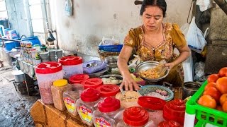 Lahpet Thoke  Eating BURMESE TEA LEAF Salad on the Streets of Yangon Myanmar [upl. by Nahtam]