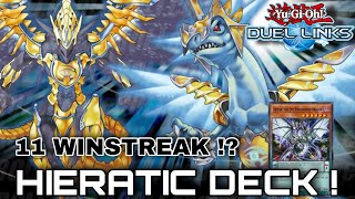 HIERATIC Deck   110 Winstreak  YuGiOh  Duel Links [upl. by Notluf]