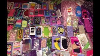 UPDATE VIDEO  Biggest Most Awesome Epic Cutest Bling IPhone Case Haul  Collection Ever [upl. by Ilac]