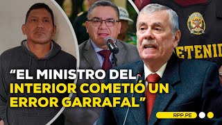 Rospigliosi critica al ministro del Interior por el caso de Iván Quispe ENFOQUERPP  ENTREVISTA [upl. by Soutor113]