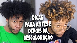 COMO DESCOLORIR CABELO CACHEADO SEM ESTRAGAR OS CACHOS  5 dicas importantes paea antes e depois✨ [upl. by Kelson]