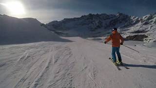 Ventina BreuilCervinia  Ski in Italy  GoPro Hero 5 Black  HD Video [upl. by Seroled131]