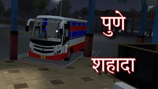 MSRTC MG built seatersleeper bus mod 🚩🚍 realistic road trip ❤️ [upl. by Bunch]