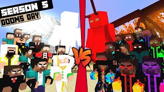 HEROBRINE BROS SEASON 5 FULL EPISODE DOOMS DAY THE MOVIE  Minecraft Animations [upl. by Nirro427]