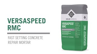 VERSASPEED RMC  Rapid Setting Repair Mortar Application [upl. by Mingche]