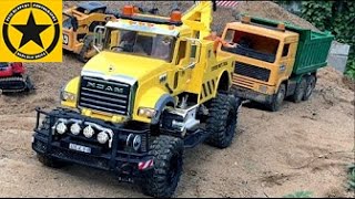 BRUDER TOYS TRUCKS for children Recovery MONSTER TOW TRUCK in bworld CONSTRUCTION [upl. by Bohaty]