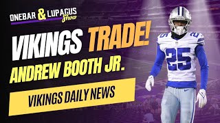 Vikings TRADE Andrew Booth to Cowboys for Nahshon Wright [upl. by Geffner472]