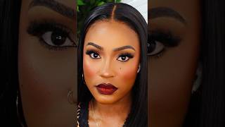 FULL GLAM MAKEUP TUTORIAL brownskin makeuptutorial darkskin [upl. by Grail]