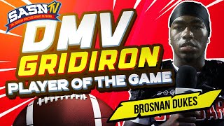 DMV Gridiron Interviews Dunbars Brosnan Dukes [upl. by Hachmin]