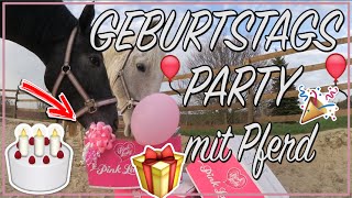 GEBURTSTAGSPARTY MIT PFERD ♥ Pferdetorte Einladungskarte Geschenk [upl. by Lac]