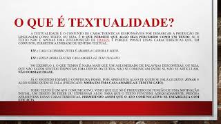 Textualidade e Intertextualidade [upl. by Ellenij]