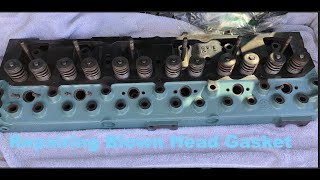 Part 1 Repairing Blown Head Gasket Of Perkins 6354 Engine [upl. by Nayd]