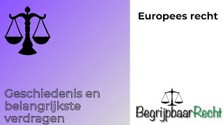 Europees recht geschiedenis en belangrijke verdragen [upl. by Fernandez]