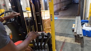 Forklift Training Double Loading Trailer 2023 [upl. by Freddy]