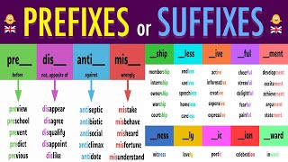 100 PREFIX and SUFFIX Words Used in Daily Conversation [upl. by Nnaarual898]