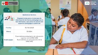 ATA Disposiciones para el proceso de distribución de horas pedagógicas en los institutos y escuelas [upl. by Allimrac]