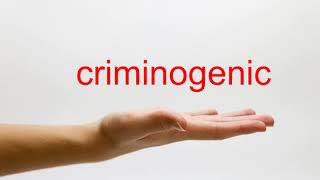 How to Pronounce criminogenic  American English [upl. by Ellemrac681]