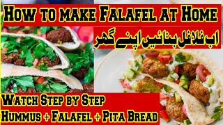 How to make Delicious Falafel Sandwich  Falafel Sandwich Recipe  How to make Falafel in Urdu [upl. by Aloin]