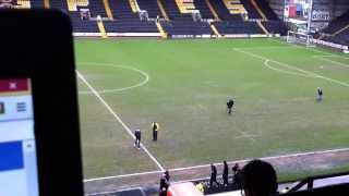 Bradford Citys players inspect the pitch prematch at Notts County [upl. by Riordan46]