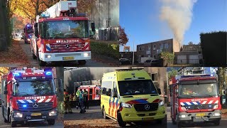 Brandweer met spoed naar een Middelbrand Industrie aan de Hoogheuvelstraat in Oss [upl. by Hornstein]