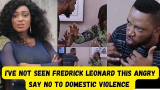 OMG😳Fredrick Leonard FÎGHTS WITH HIS WIFE BEAT HER BLUEamp BLACK Peggy Ovire in SHÓCK VIOLENCE😭 [upl. by Nonie]