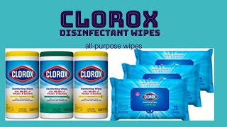 Clorox Disinfecting Wipes 3 Packs [upl. by Enelec526]