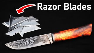 Damascus made from Razor Blades [upl. by Greenstein]