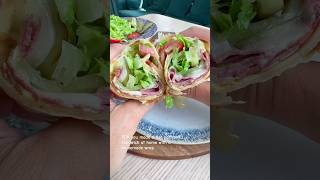 Hot pastrami sandwich pastrami sandwich wrap delicious [upl. by Ehtyde]