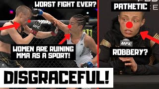 Namajunas vs Esparza Was The Worst Fight Of All Time And Deserves Punishment  Full Fight Reaction [upl. by Sirahs]