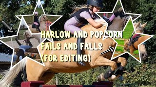 Harlow and popcorn fails and falls  for editing [upl. by Leirbaj391]