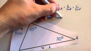 Sine Rule missing sides  Corbettmaths [upl. by Pathe221]