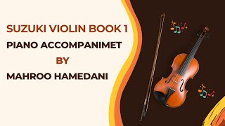 Suzuki Violin Book 1 piano accompaniment Lightly Row Metronome 92 [upl. by Einnahpets596]