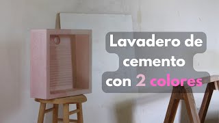 Te enseño cómo fabricar un lavadero de concreto DIY [upl. by Zamir]