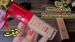 Bridal Base Full Coverage Foundation on Nishoo Khan Recommendation [upl. by Nola979]