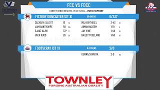 Footscray 1st XI v Fitzroy Doncaster 1st XI [upl. by Teahan]