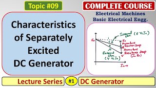 09 Characteristics of Separately Excited DC Generator [upl. by Firestone527]