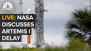 LIVE NASA holds briefing following the Artemis I launch scrub delaying mission to the moon —82922 [upl. by Ontina]