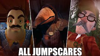 Hello Neighbor 2  ALL NEW JUMPSCARES [upl. by Snave]