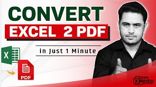 how to change excel to pdf  convert excel to pdf without converter  without any software [upl. by Assirek]