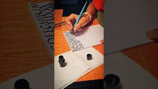 Learning dip pen calligraphy [upl. by Melentha]