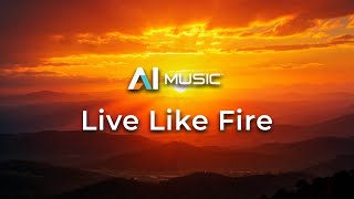 Live Like Fire An Intense AIGenerated Anthem of Passion and Power [upl. by Fabria]