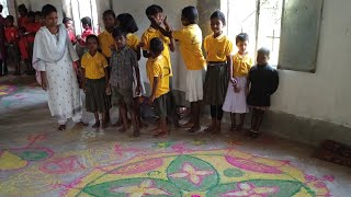 Harma desh manjhi school ke students ne diwali par rangoli ke saath khub masti ki [upl. by Eniak]